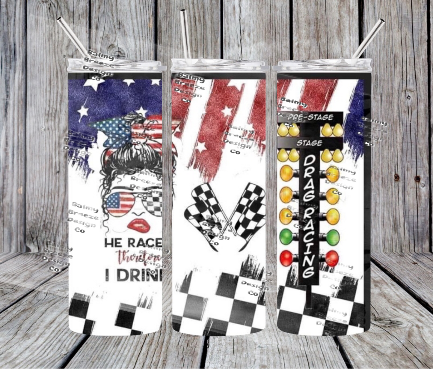 He Races Tumbler