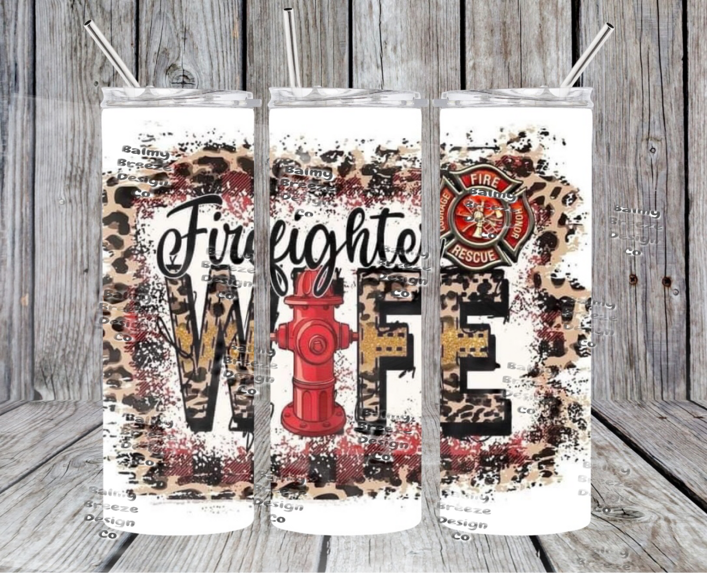 Firefighter wife Tumbler