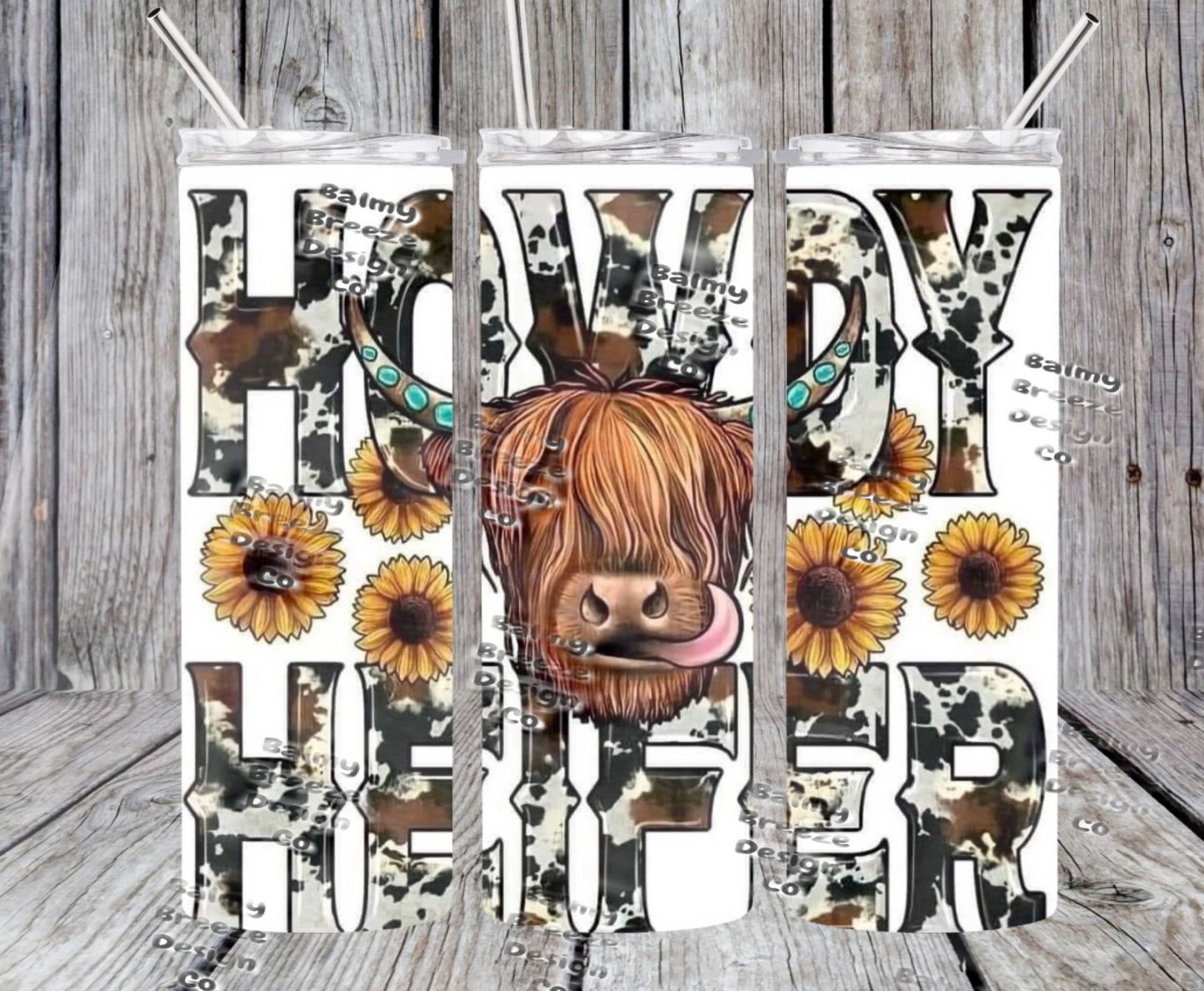 Howdy Heifer tumbler