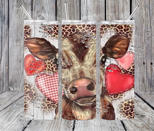 Cow leopard.hearts