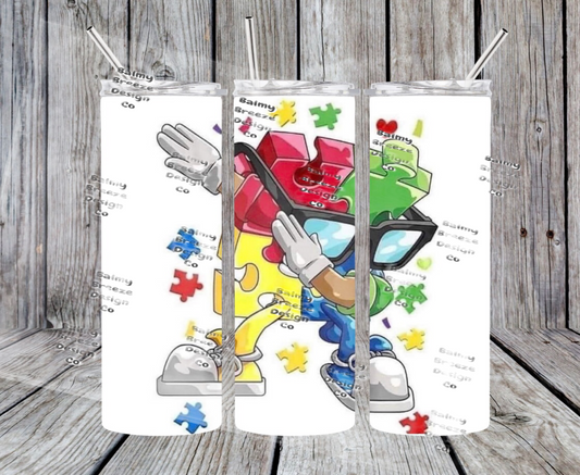 Autism puzzle Tumbler